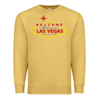 Antique Gold Welcome to Fabulous Las Vegas Nevada Premium Sweatshirt - artisFamous