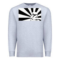 Heather Grey storm trooper Premium Sweatshirt - artisFamous