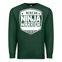Sports Green american ninja warrior Premium Sweatshirt - artisFamous