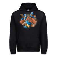 Black Football afro girl sneakers Urban Hoodie - RanaPortraitStore