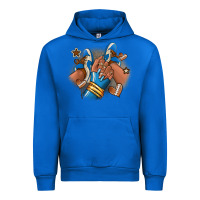 Cobalt Football afro girl sneakers Urban Hoodie - RanaPortraitStore