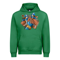Emerald Football afro girl sneakers Urban Hoodie - RanaPortraitStore