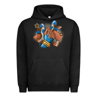 Pigment Black Football afro girl sneakers Urban Hoodie - RanaPortraitStore