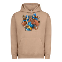 Pigment Burro Football afro girl sneakers Urban Hoodie - RanaPortraitStore
