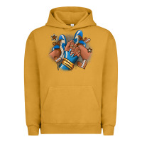 Pigment Peanut Butter Football afro girl sneakers Urban Hoodie - RanaPortraitStore