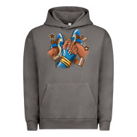 Pigment Tornado Football afro girl sneakers Urban Hoodie - RanaPortraitStore