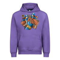 Tulip Football afro girl sneakers Urban Hoodie - RanaPortraitStore