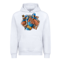 Football Afro Girl Sneakers Urban Hoodie | Teevron