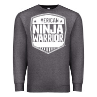 Charcoal Heather american ninja warrior Premium Sweatshirt - artisFamous