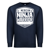 Navy american ninja warrior Premium Sweatshirt - artisFamous