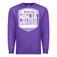 Purple american ninja warrior Premium Sweatshirt - artisFamous