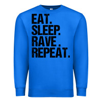 True Royal eat sleep rave repeat Premium Sweatshirt - artisFamous