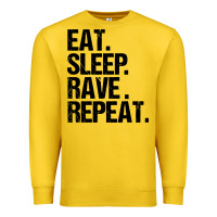 Lemon eat sleep rave repeat Premium Sweatshirt - artisFamous