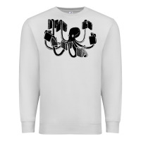 Dove Grey Octopus Premium Sweatshirt - artisFamous