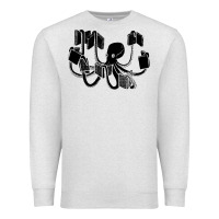 Oatmeal Heather Octopus Premium Sweatshirt - artisFamous