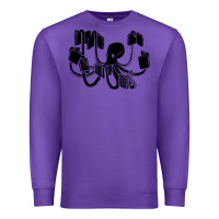 Purple Octopus Premium Sweatshirt - artisFamous