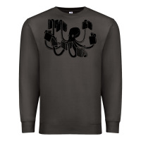 Smoke Octopus Premium Sweatshirt - artisFamous