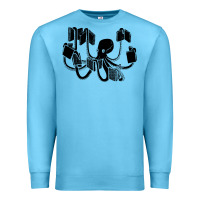 Ocean Blue Octopus Premium Sweatshirt - artisFamous