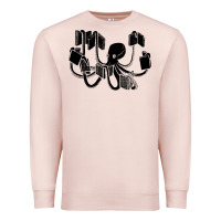 Pale Pink Octopus Premium Sweatshirt - artisFamous