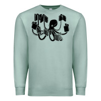 Seafoam Octopus Premium Sweatshirt - artisFamous