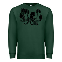 Sports Green Octopus Premium Sweatshirt - artisFamous