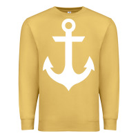 Antique Gold preppy nautical anchor Premium Sweatshirt - artisFamous