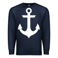 Navy preppy nautical anchor Premium Sweatshirt - artisFamous