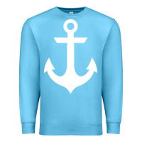Ocean Blue preppy nautical anchor Premium Sweatshirt - artisFamous