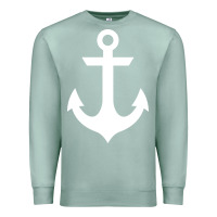 Seafoam preppy nautical anchor Premium Sweatshirt - artisFamous