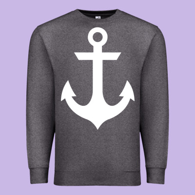 Preppy Nautical Anchor Premium Sweatshirt Designed By Artisfamous