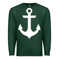 Sports Green preppy nautical anchor Premium Sweatshirt - artisFamous