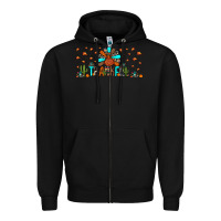 Black thankful turkey Zipper Hoodie - JahusDesignShop