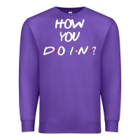 Purple friends how you doin reunion Premium Sweatshirt - artisFamous