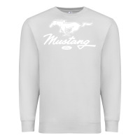 Dove Grey mustang pony script Premium Sweatshirt - artisFamous