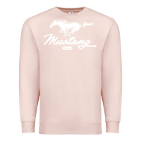 Pale Pink mustang pony script Premium Sweatshirt - artisFamous