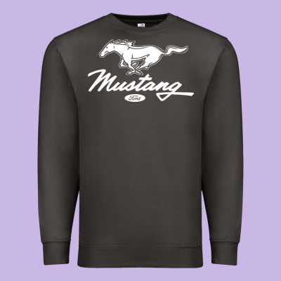 Mustang Pony Script Premium Sweatshirt Designed By Artisfamous