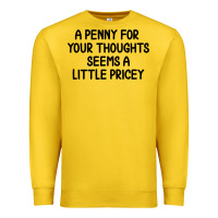 Lemon funny, penny for your thoughts Premium Sweatshirt - artisFamous