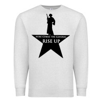 Oatmeal Heather here comes the general rise up Premium Sweatshirt - artisFamous