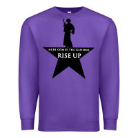 Purple here comes the general rise up Premium Sweatshirt - artisFamous