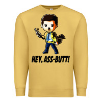 Antique Gold hey, ass butt Premium Sweatshirt - artisFamous