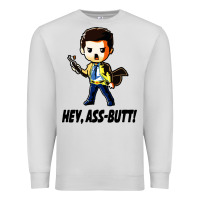 Dove Grey hey, ass butt Premium Sweatshirt - artisFamous