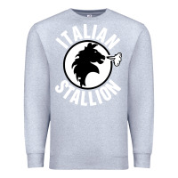 Heather Grey italian stallion Premium Sweatshirt - artisFamous
