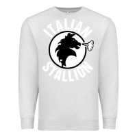 Oatmeal Heather italian stallion Premium Sweatshirt - artisFamous