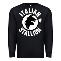 Black italian stallion Premium Sweatshirt - artisFamous