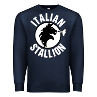 Navy italian stallion Premium Sweatshirt - artisFamous