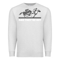 Oatmeal Heather horse racing Premium Sweatshirt - artisFamous