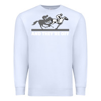 White horse racing Premium Sweatshirt - artisFamous