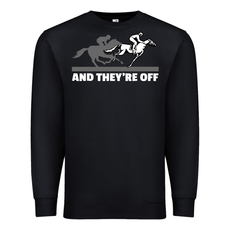 Horse Racing Premium Sweatshirt by artisFamous | Teevron