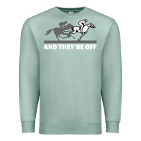 Seafoam horse racing Premium Sweatshirt - artisFamous