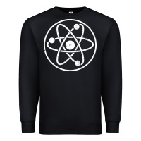 Black Atomic Atom Symbol Premium Sweatshirt - artisFamous